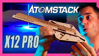 Atomstack X12 PRO Como hacer un compás de Arquímedes [upl. by Hniht127]