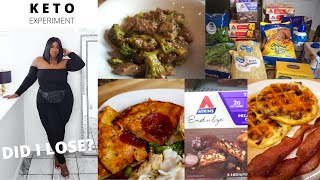 EATING ATKINS FROZEN MEALS EVERYDAY FOR A WEEK DID I LOSE  KETO FASHO [upl. by Werbel]