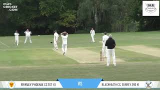 Frimley Phoenix CC 1st XI v Blackheath CC Surrey 3rd XI [upl. by Adnih441]