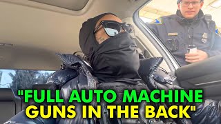 Youtuber With GUN ON HIS CHEST Gets Pulled Over By Police Officers [upl. by Emerej]