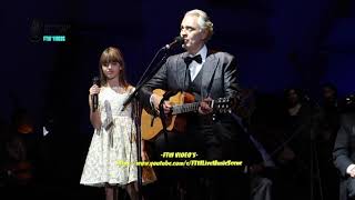 Andrea Bocelli WDaughter Virginia LIVE HD  Hallelujah  Hollywood Bowl CA 102421 [upl. by Schreib]