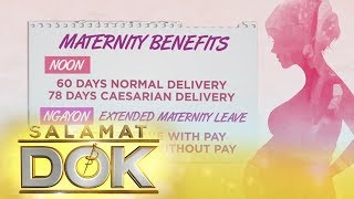 Qualification and benefits of the new Maternity Act  Salamat Dok [upl. by Doxia950]