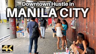 Real Walking Experience in DOWNTOWN MANILA Philippines 4K [upl. by Sucul30]