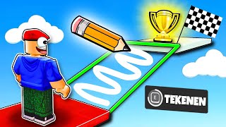 TEKENEN om het einde te halen  ✏️  Roblox Draw Obby [upl. by Julina]