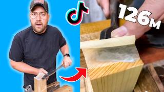 Testing More Viral Woodworking TikTok Techniques [upl. by Hippel]