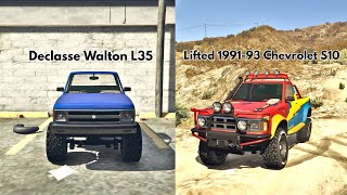 GTA 5  DLC Vehicle Customization  Declasse Walton L35 Chevy S10 [upl. by Neona]