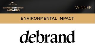 Business Distinction Awards 2024 Environmental Impact Award  Debrand [upl. by Grae]