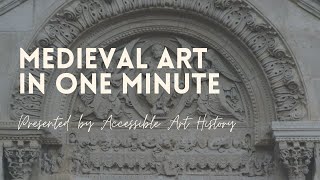 Medieval Art in One Minute  Art History Video [upl. by Aiyekal419]