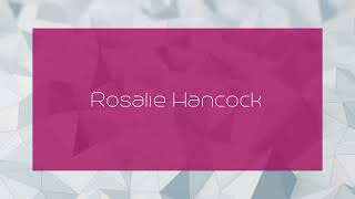 Rosalie Hancock  appearance [upl. by Madelina]