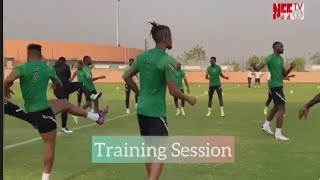 Super Eagles final training session before facing Egypt AFCON 2022 [upl. by Aliban758]