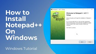 How to Install Notepad on Windows 10 [upl. by Nee]