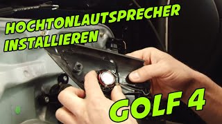 Golf 4 Hochtöner installieren I SpielgelDreieck entfernen I Tutorial I ARS24 [upl. by Ybbob]