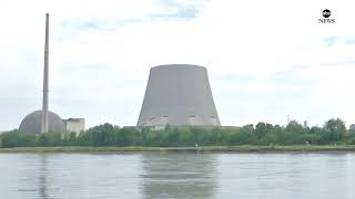 Watch live Nuclear power plants cooling tower demolished in Germany [upl. by Helmer176]