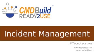 CMDBuild READY2USE Incident Management [upl. by Horodko763]