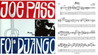 quotNaugesquot  Joe Pass Jazz Guitar Transcription [upl. by Imak300]