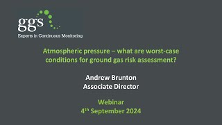 GGS webinar Atmospheric Pressure [upl. by Aihtekal]