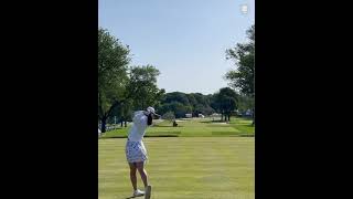 Andrea Lee golf swing just pure leading the lpga US Women’s Open 2024 [upl. by Eceirahs]