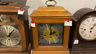 Ridgeway Westminster Chime Bracket Mantle Clock chimes 2 PM [upl. by Chura]