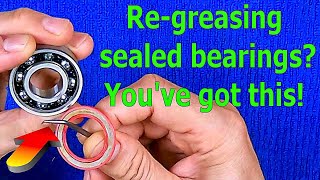 How to grease or regrease sealed bearings [upl. by Monto]