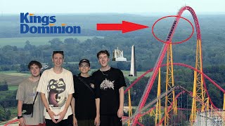 MOST INTENSE COASTER  Kings Dominion Vlog  Brits USofAura trip 2024  Day 3 [upl. by Armington]