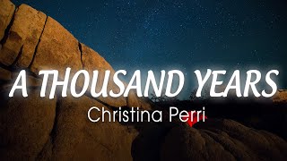 CHRISTINA PERRI  A Thousand Years Lyrics Video quotDarlin dont be afraidquot [upl. by Perice115]