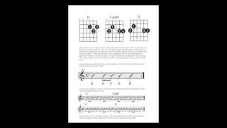 Guitar Lesson  D Cadd9 G chords and backing track [upl. by Esorbma532]