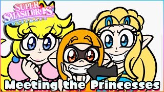 Orange Meets The Princesses Smash Bros Comic Dub By KiraVera [upl. by Boor]