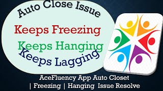 How to Solve AceFluency App Auto Close  Keeps Freezing  Not Responding Issue Solve on Android [upl. by Froma]