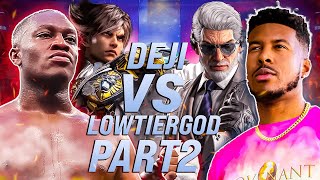 Deji vs LowTierGod Part 2 Tekken 8 [upl. by Eylrahc]