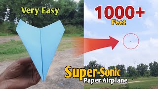 Paper Airplane Easy  How to make an Easy Paper Airplane that fly 1000 Feet  Paper Planes Origami [upl. by Deerc]