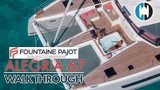 2020 Fountaine Pajot Alegria 67 Sailing Catamaran Walkthrough and First Look [upl. by Derrick638]