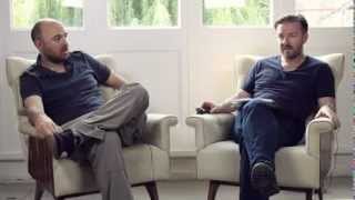 KARL PILKINGTON AND RICKY GERVAIS INTERVIEW 2012  VERY FUNNY [upl. by Eric]