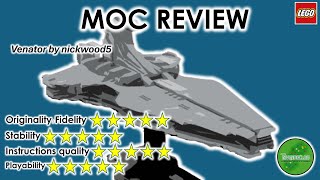 MOC REVIEW  Venator by nickwood5  Alternate of set 75356 Executor Star Destroyer [upl. by Innoc]