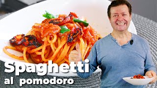 SPAGHETTI AL POMODORO  Semplici con passata di pomodoro e tocco gourmet [upl. by Ute]