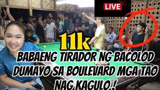 BABAENG TIRADOR NG BACOLOD DUMAYO SA BOULEVARD MGA TAO NAGKAGULO [upl. by Medovich]