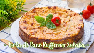 Torta di Pane Raffermo Salata  Ricetta di Recupero Svuotafrigo  55Winston55 [upl. by Bunker]