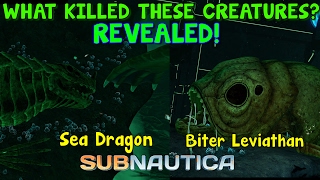 WHAT KILLED THE SEA DRAGON AND BITER LEVIATHAN REVEALED  Subnautica News [upl. by Becker]