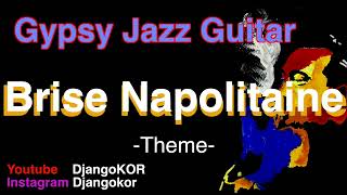 Brise Napolitaine  Accordion Melody Tab  Gypsy Jazz Guitar Free Tab [upl. by Yssak]