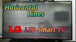 How to Fix Horizontal Lines on the Screen LG LED Smart TV Tagalog [upl. by Cartan]