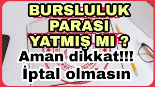 BURSLULUK PARASI YATTI MI NASIL BAKILIR KARTLAR DAÄITILIYOR DÄ°KKAT 2021 [upl. by Ellan]