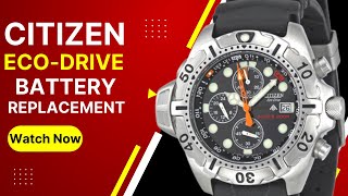 CITIZEN ECODRIVE  Battery Replacement  Solar Battery  DIY [upl. by Aillij258]