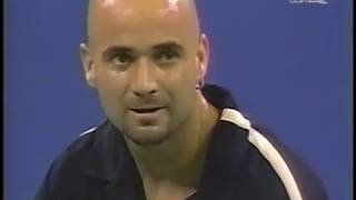 Bryan vs Agassi US Open 2001 [upl. by Hendry]