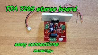 Tda 7265 stereo amplifier board  review malayalam [upl. by Elaine288]