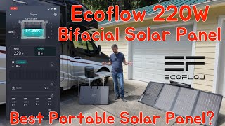 Ecoflow 220W Bifacial Solar Panel Review The best portable solar panel [upl. by Adnolay]