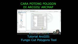 CARA MEMOTONG POLIGON DI ARCGIS ARCMAP  Tutorial ArcGIS  Cut Polygons Tool arcgis arcmap [upl. by Eudo]