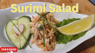 Impressive Seafood Easy Surimi Imitation Crab Salad Recipe [upl. by Autrey]