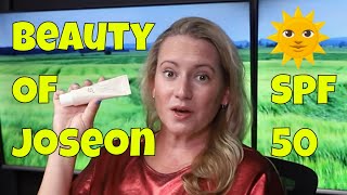 Beauty of Joseon 🌞 Relief Sun SPF 50 Sunscreen Probiotics amp Rice Review amp How to Use [upl. by Warde648]