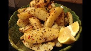 lemony roasted potatoes Dimitras dishes episode 3 [upl. by Lihkin394]