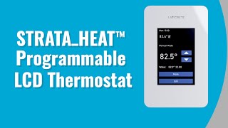 Easy Setup Guide STRATAHEAT Programmable LCD Thermostat [upl. by Ennyrb]