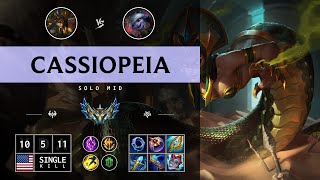 Cassiopeia Mid vs Tristana  NA Challenger Patch 1412 [upl. by Aikrehs]